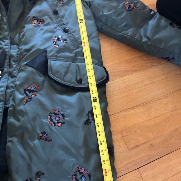 COPY - Coach green sequin Eskimo jacket - Picture 8 of 9